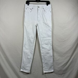 VTG Peter Golding London stretch Jeans Mens size 30x31* White Straight Legs Rare